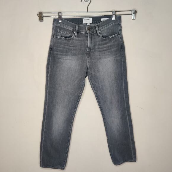 FRAME L'Homme Slim Straight Jeans Gray Stretch Denim - Picture 1 of 10